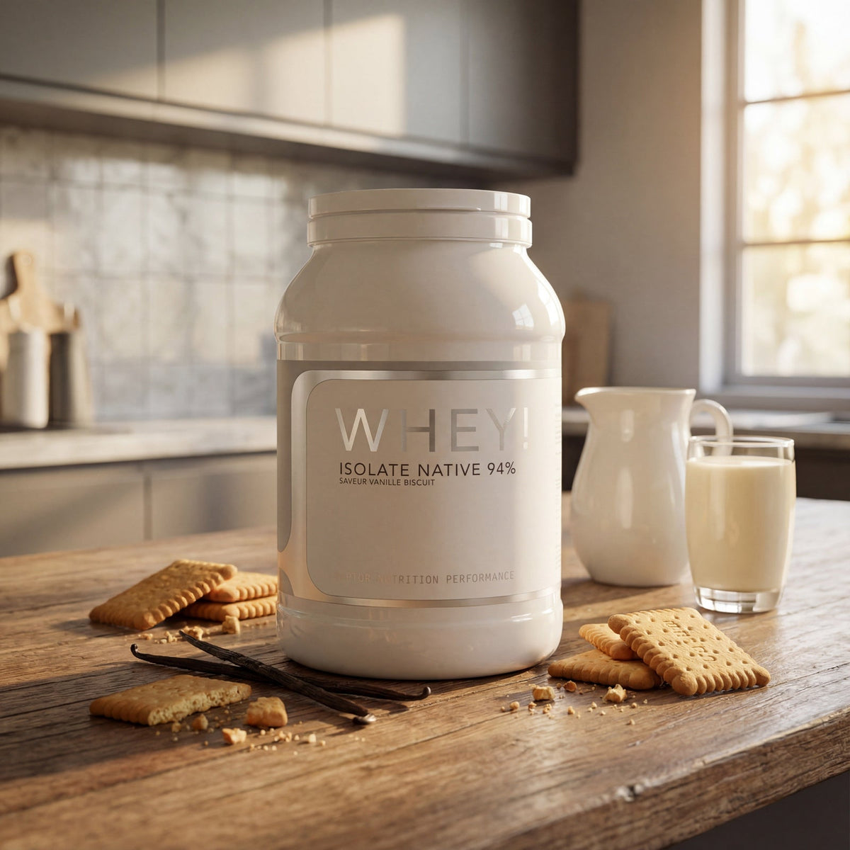 Whey Isolate Native 94 % — 1 pot · Vanille Biscuit