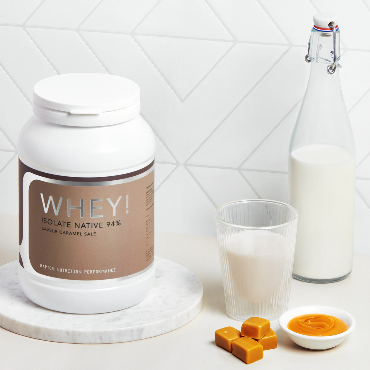 Whey Isolate Native 94 % — 1 pot · Caramel salé